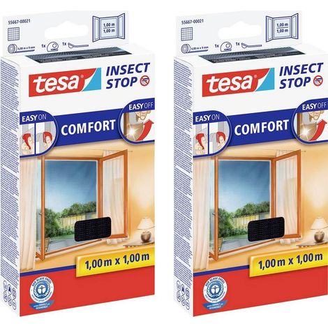 Tesa Insect Stop COMFORT mosquitera para ventana antracita