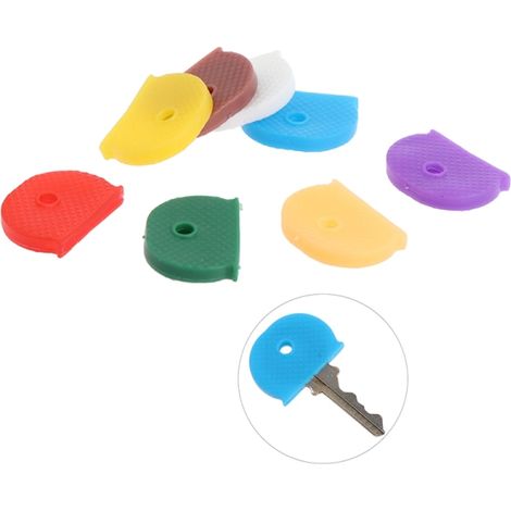 10 boutons de verrouillage souples en caoutchouc de couleurs assorties (1/5)