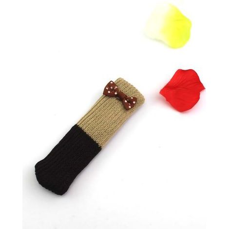 Chaussettes de pieds de table doubles en maille, chaussettes de pieds de chaise épaisses et résistantes, protection silencieuse pour meubles et sols, rosette