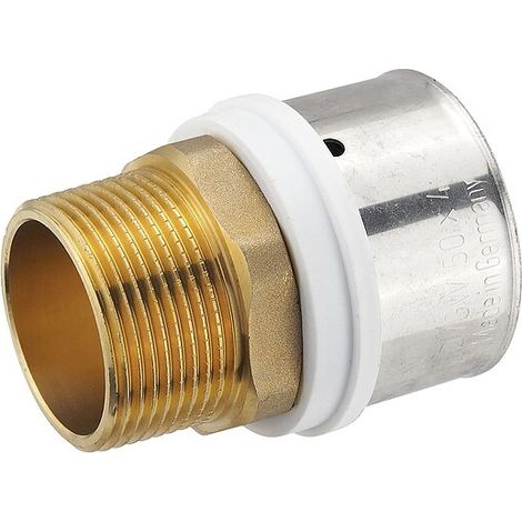 Pressfitting-Übergang 50 x 4,0 mm - 1 1/4 Zoll Außengewinde für MV-Rohr