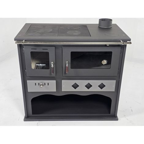 Stufa a legna con forno da cucina. MarcaPrometey 11 KW modello Praktik Lux (1/5)