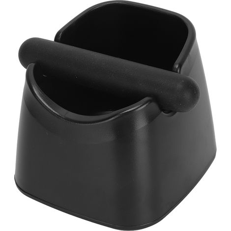 Boîte à marc de café résistante aux chutes avec barre amovible, anti-dérapante et compacte, idéale pour les moulures de café, couleur noire. (1/5)