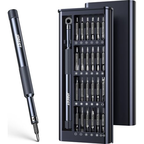 Kit de Tournevis de Précision, Mini Set Outils Portables avec Torx Etoile P2/P5 Triwing Y000, pour 15, PC, PS5/4, Laptop, Lunettes, Montres (1/5)