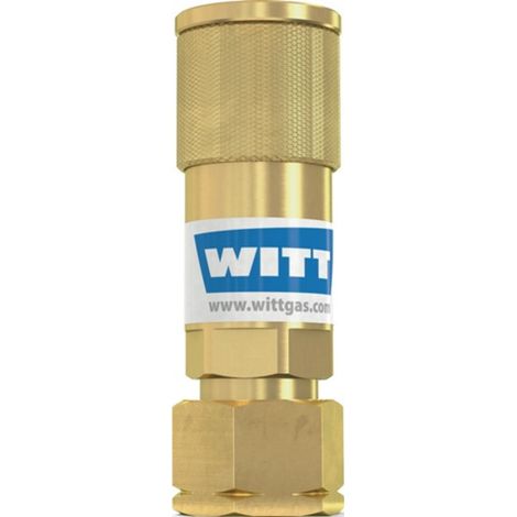 [NEUWERTIG] B-Ware Witt Schlauchkupplung Kupplung Brenngas G 3/8 Zoll Lh Mg Körper Sk 100 3