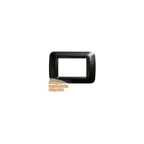 Placca 6 Posti Ardesia Metallo Top System ( Gewiss Cod. Gw22616 )