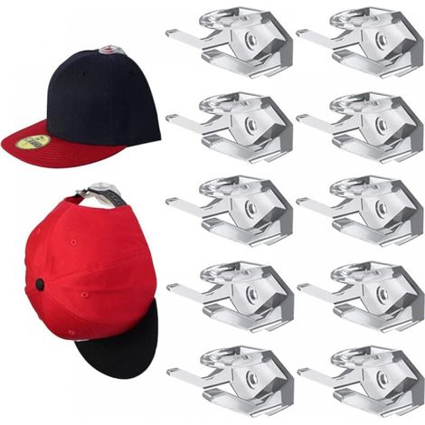 10 percheros de pared, perchero sencillo para sombreros, perchero de pared para guardar sombreros, ganchos para percheros (1/5)