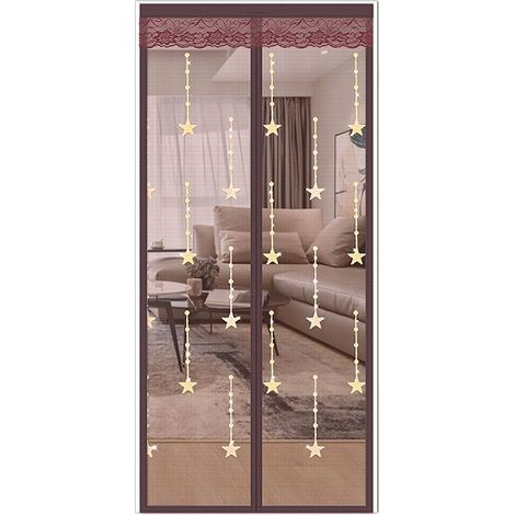 Porta zanzariera magnetica, zanzariera per porta in maglia di poliestere con super magnete robusto a chiusura automatica, porta zanzariera silenziosa per porta del balcone (1/5)