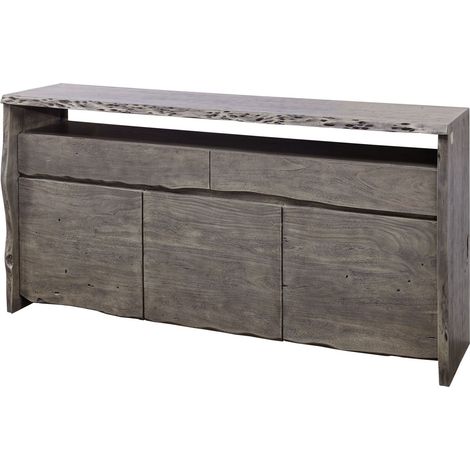 Sideboard Akazie 191x45x96 grau lackiert PURE ACACIA 402