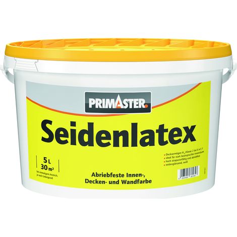 Primaster Seidenlatex glänzend 5 L weiß