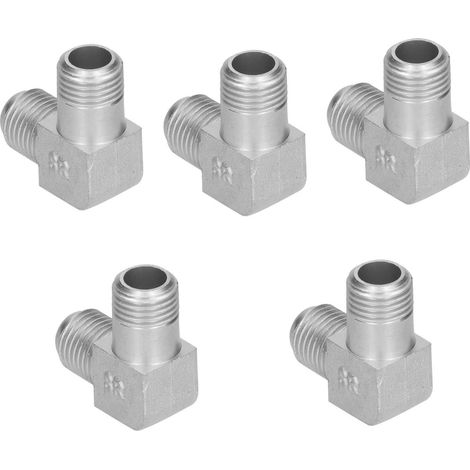 pièces de coudes pour compresseurs d'air portables, silencieux, convertisseur de fréquence, équipement pneumatique en alliage de zinc (1/5)