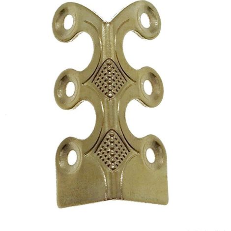 Protector D'angle De Plinthe - Laiton Massif - Pour Protection Antichoc Des Coins De Meuble Et De Plinthe - Lot De 4 (1/5)