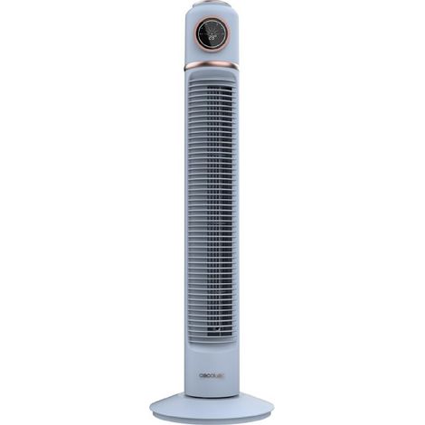 Cecotec - Ventilatore a torre EnergySilence 1090 Skyline Retro Smart Blue da 81 cm, 40 W, display LED, touch e telecomando, 3 velocità, 3 modalità, timer 12 ore e 72a oscillazione (1/5)
