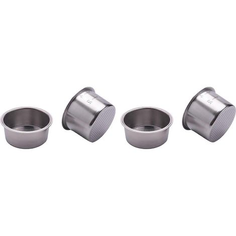 Lot de 2 paniers-filtres de rechange de 51 mm (2/4 tasse) pour porte-filtres sans fond des machines à expresso Delonghi - JBMEDIA (1/4)