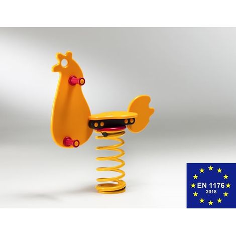 Gallona a Molla in Polietilene per Parco Giochi per Bambini Con Molla Filo 17,5 mm e Staffa OMEGA - ITALFROM (1/3)