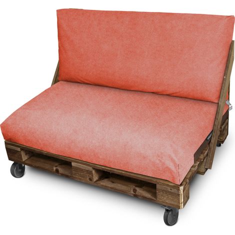 Coussin palette en simili cuir d’extérieur Patagonia Corail Dossier 120x45x25 Patagonia Corail