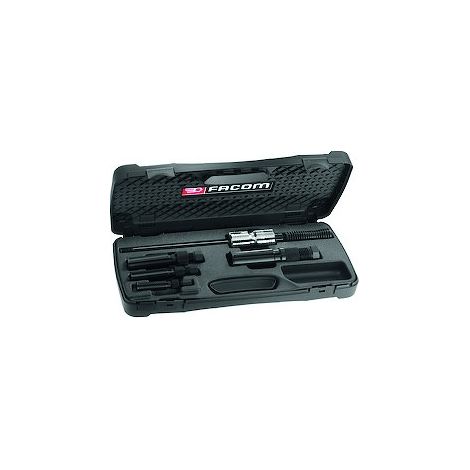 Facom – Coffret multi-outils extracteurs pour roulements 18-50 mm – 4 pinces U.49P5 à U.49P8 – Masse à inertie U.49AM – Coffret plastique BP.109 – U49PJ2 (1/2)