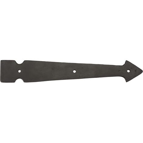matériel décoratifs Faux Charnière pour porte de Grange, Noir mat, 20,5 cm (1/4)