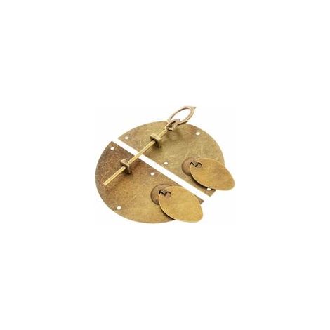 Verrous vintage gaufrage Moraillon Loquet Serrure Fermoir porte de frapper à serrure loquet Hardware Meubles (1/5)