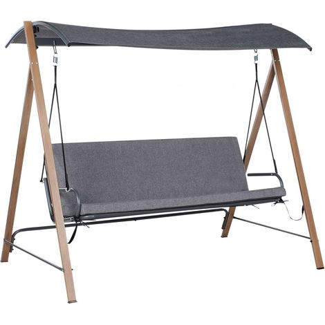 Hollywoodschaukel BONAGIA Metall Grau