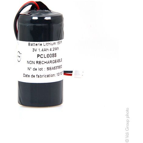 NX - Batterie lithium CR123 3V 1500mAh Molex (1/3)
