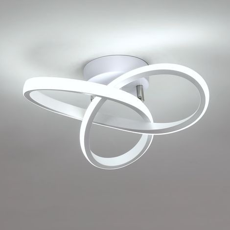 Plafonnier LED, Lustre LED basse consommation, Plafonnier moderne 20 W, Luminaire d'allée LED design, Lumière blanche 6000 K (1/5)