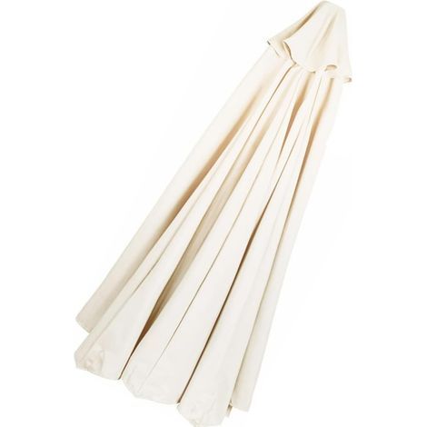 Toile de Rechange pour Parasol Baleines Polyester Auvent de Remplacement pour Parasol de Cour Jardin Plage,11.5ft 350 cm 8 Ribs