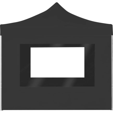 Tente de réception pliable et parois Aluminium 2x2 m Anthracite