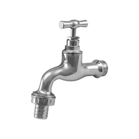 Grifo jardín pulido cromo - 1/2" - 3/4" (1/5)