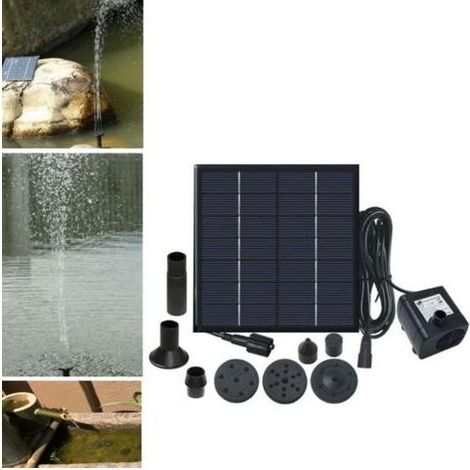 Pompes à eau solaires pour bassins, fontaines solaires, jeux d'eau et jardins de fontaines (1/5)