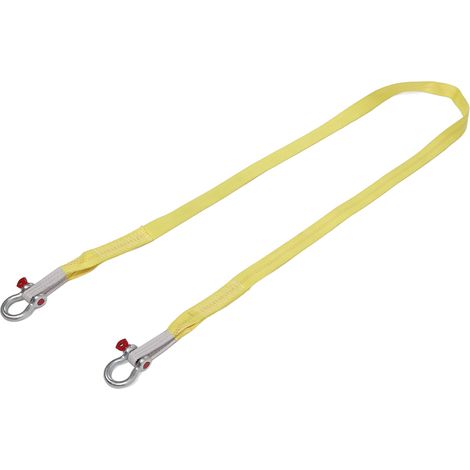 Sangle de remorquage 13227lbs résistance rupture 4m, corde de traction avec anneaux en D pour voitures 4x4 SUV, jaune (1/5)