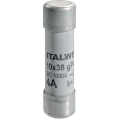 Italweber fusibile cilindrico 10x38 gpv 20a 1000vdc 1465020