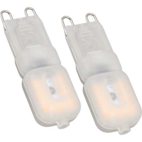 Confezione da 2 lampadine G9 – 3W 270lm – 14 LED – alluminio – dimmerabili – alta luminosità – 220V – di ricambio
