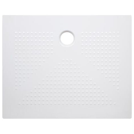 Receveur de douche céramique ultra-plat 3,5 cm blanc 80x100cm (1/2)