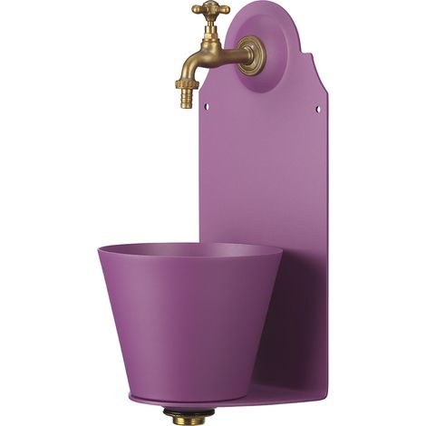 Fontana a Parete da Giardino con Rubinetto Belfer 42/PR Viola (1/5)