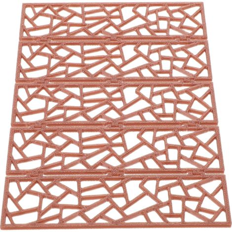 Mini Écran Pliant Rétro 1: 20 en Plastique Marron pour Table (1/5)