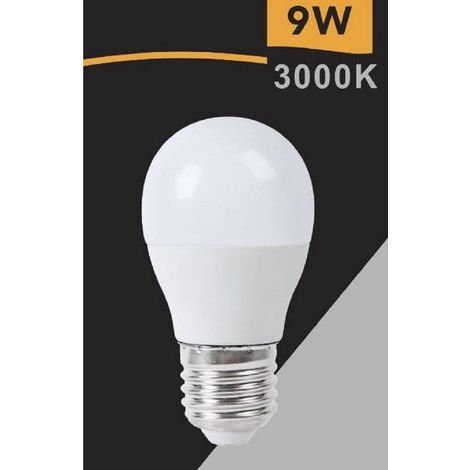 TrAdE Shop Traesio - Lampadina Led E27 9 W 820lm Mini Globo G45 Smd Luce Calda Fredda Naturale G45-9w - -Bianco Caldo      -