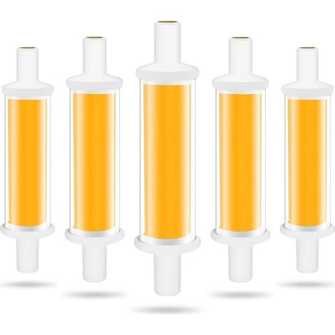 Ampoule LED R7S 78mm, 4.2W R7S LED Ampoules Équivalent 50W Lampe Halogène, Lumière Blanc Chaud 3000K 600LM COB Tube LED R7S, Non Dimmable, Angle de Faisceau 360°, Sans Scintillement (1/5)