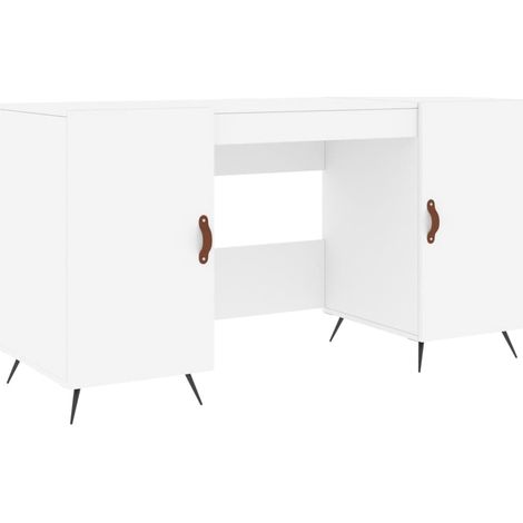 Desk White 140x50x75 cm Engineered Wood vidaXL