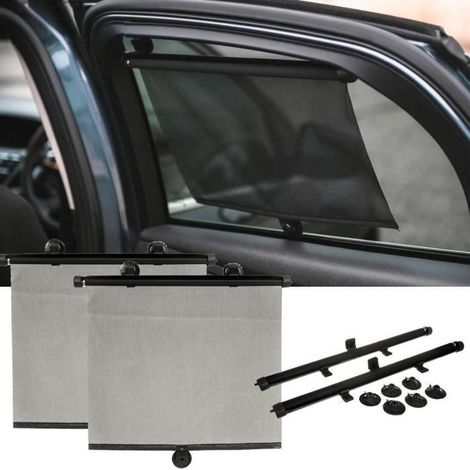 2 pares-soleil - Pour vitre de voiture - Store enrouleur