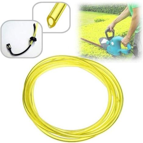 Tuyaux de carburant pour petit moteur - - Lot de 4 - 1,5 m - PU résistant - 3 mm x 6 mm - 3 mm x 5 mm (1/4)