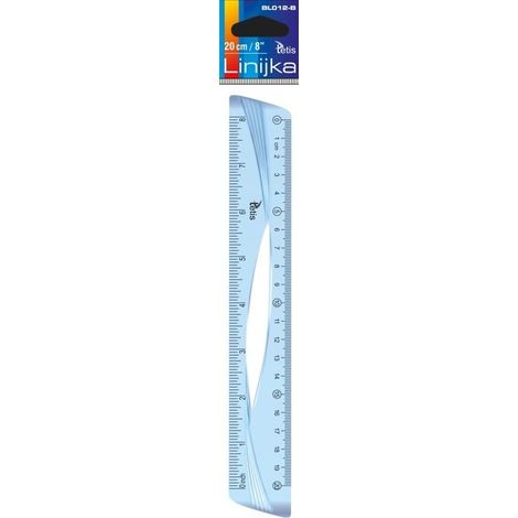 Blaues Lineal 20 cm