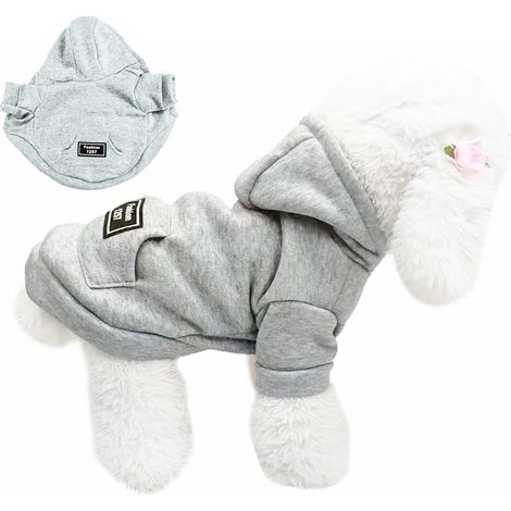 Manteau d'hiver chaud pour chien avec poche, à capuche, vêtements chauds pour petits chiens et chiots de type Chihuahua.