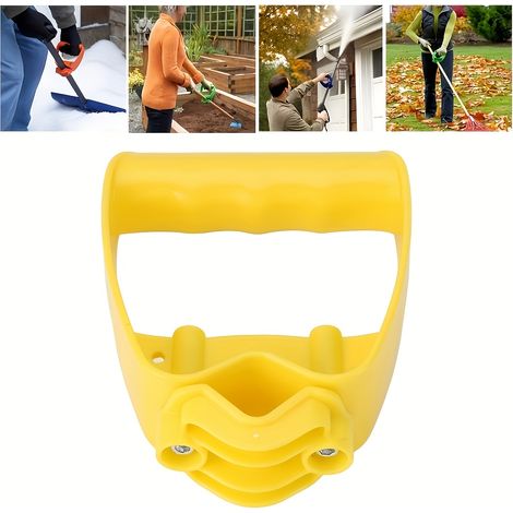 Fixation de manche de pelle et de râteau économisant de l'effort, accessoire ergonomique universel pour tous les outils de jardin et d'extérieur à manche long standard (1/4)