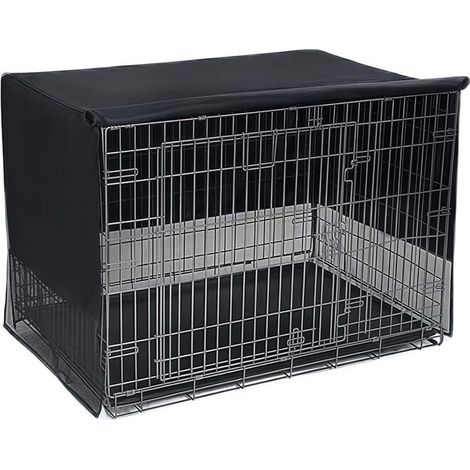 Housse de cage pour chien en maille respirante pour réduire l'anxiété simple, double, triple porte, 76 cm (1/5)