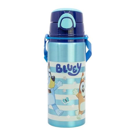 BOTELLA POP UP ALUMINIO C/CORREA 730ML BLUEY