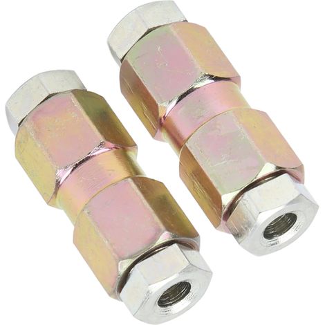 Deux raccords de conduite de frein, écrous mâles et femelles droits de 10 mm/0,39 pouce, pour tuyaux de 3/16 pouce. (1/5)