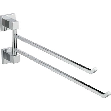 Barra de toalla IOM SQUARE doble cromo IDEAL STANDARD (1/5)