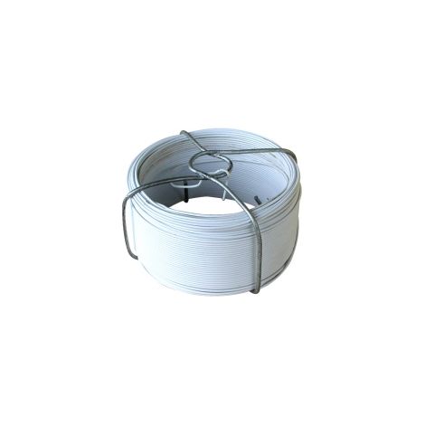 Alambre de hierro plastificado blanco n°6 Ø 1,2 mm x 50 m Outifrance