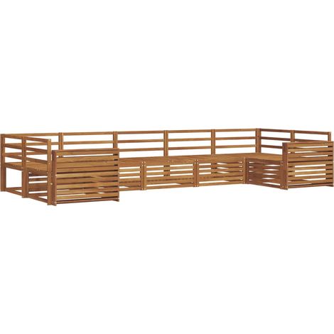 Outdoor Sofa Set 7 pcs Natural vidaXL (1/5)
