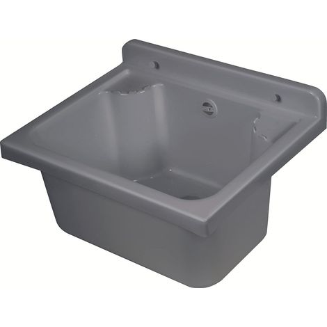 Pilozzo Lavatoio da Parete Mini Grigio Cemento 42,5 x 34 x 20 cm (1/3)